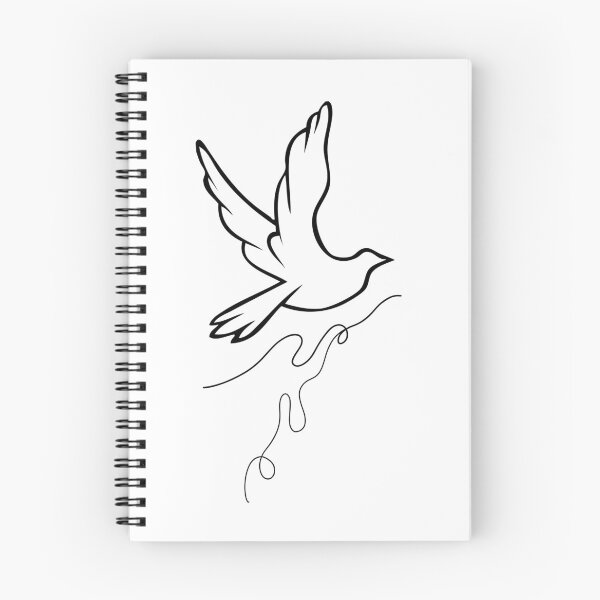 Item preview, Minimalist Create Dove Line Art designed and sold by okalharbi.