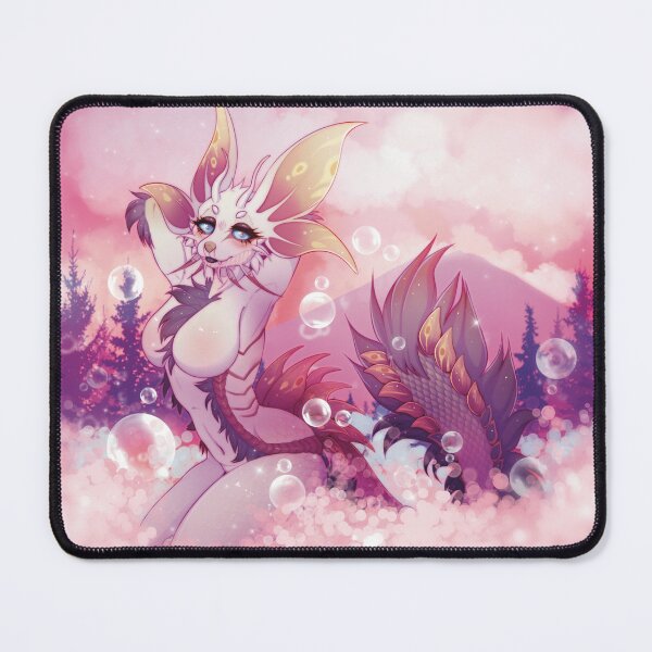 Item preview, Mizutsune Furry Anthro Pinup Bubble Art Pink Forest designed and sold by vulturecorpse.