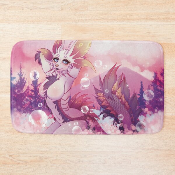 Item preview, Mizutsune Furry Anthro Pinup Bubble Art Pink Forest designed and sold by vulturecorpse.