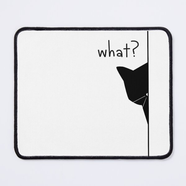 Item preview, what? Peeking Cat designed and sold by Five on Five Designs.