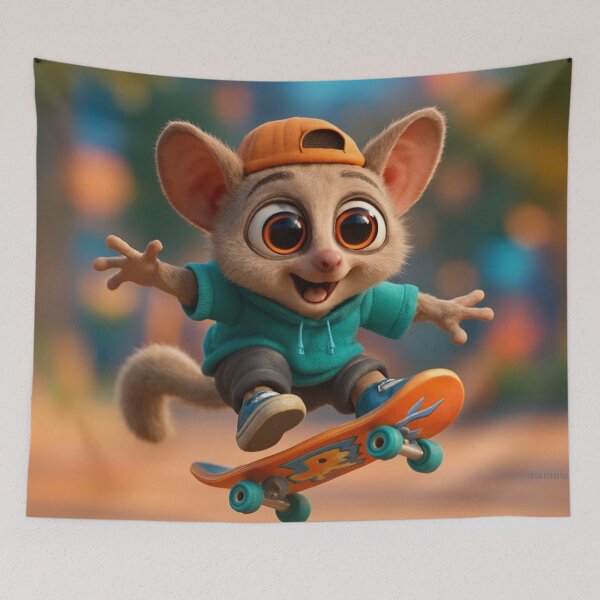 Item preview, Skater Bush Baby  designed and sold by Sillytoe.
