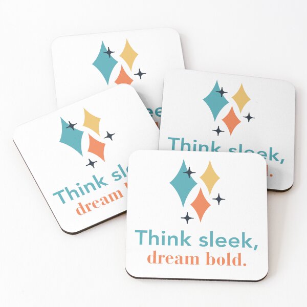 Item preview, Think Sleek, Dream Bold – Minimalist Quote Design designed and sold by TheKnottedReed.