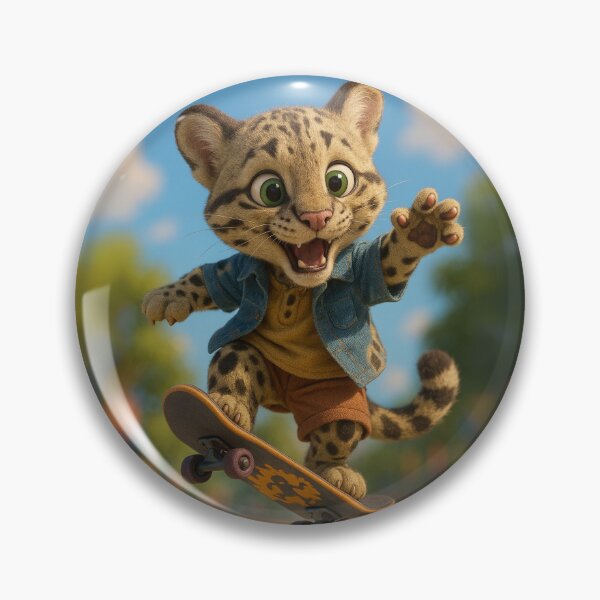 Item preview, Skater Clouded Leopard designed and sold by Sillytoe.