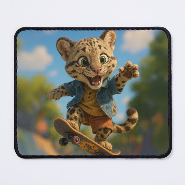 Item preview, Skater Clouded Leopard designed and sold by Sillytoe.