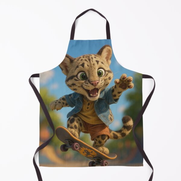 Item preview, Skater Clouded Leopard designed and sold by Sillytoe.