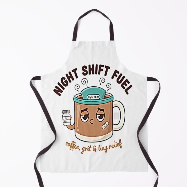 Item preview, Night Shift Fuel — Coffee & Tiny Relief // Funny Nurse Mug & Tee — Shift Worker Headache Humor Gift designed and sold by NovaThreads Studio.