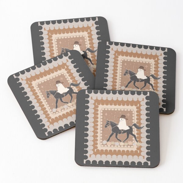 Item preview, Cowboy Ghost on Black Horse – Halloween Western Art designed and sold by Clara Fruggeri.