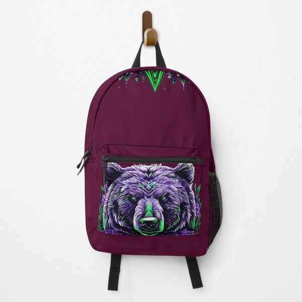 Item preview, Bear with Green Accents | Futuristic Geometric Animal Art designed and sold by Naturalite19.