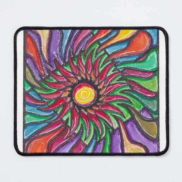 Item preview, Rainbow Sun Stained Glass Motif designed and sold by Vesign Designs.