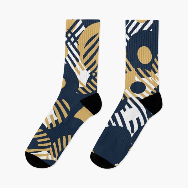 Item preview, Midnight Navy and Gold Geometric Pattern designed and sold by ArtByRahim.