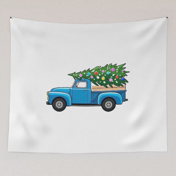 Item preview, Vibrant Christmas Truck with Tree and Santa Claus designed and sold by hanuraputre.