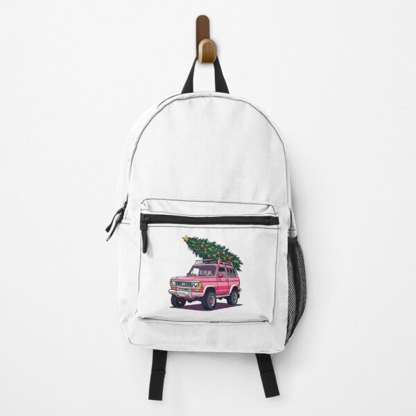 Item preview, Vibrant Pink SUV with Christmas Tree Cartoon designed and sold by hanuraputre.