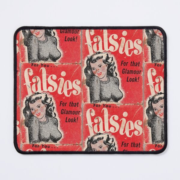 Item preview, Falsies for That Glamour Look – Vintage Beauty Ad designed and sold by PIXEL POP DESIGNS - Beyond the Norm!.