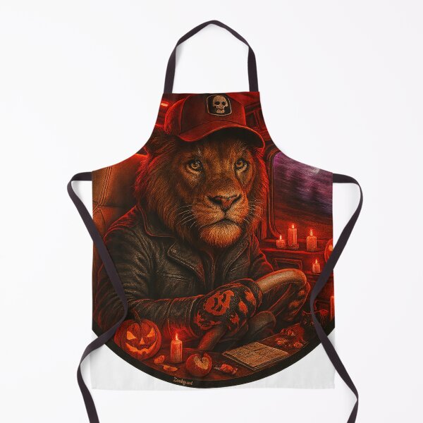 Item preview, Tractor Trailer – Lion Trucker Halloween Night designed and sold by Zouky.art.