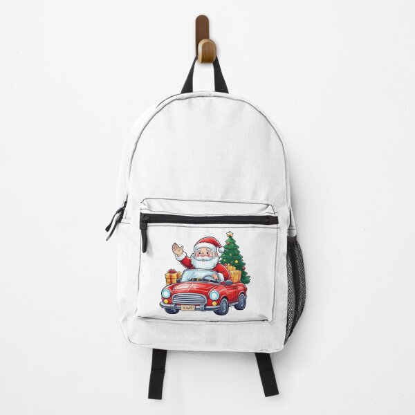 Item preview, Cheerful Santa Claus Driving a Red Car Holiday designed and sold by hanuraputre.