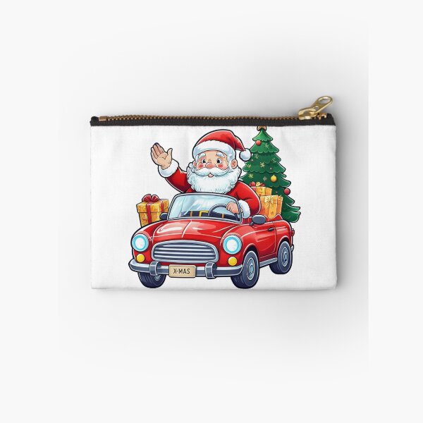 Item preview, Cheerful Santa Claus Driving a Red Car Holiday designed and sold by hanuraputre.
