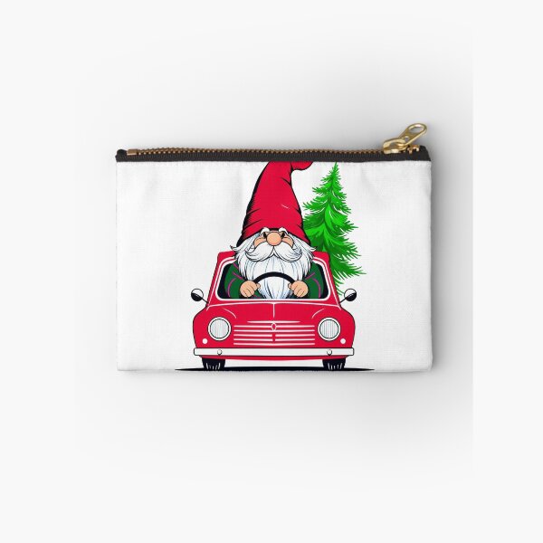 Item preview, Cheerful Vintage Car with Swedish Gnome Christmas designed and sold by hanuraputre.