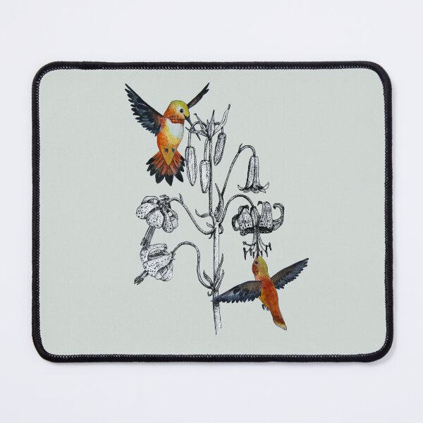 Item preview, Columbia Lily with Hummingbirds | Lilium Columbianum designed and sold by Aspire Happy Art.