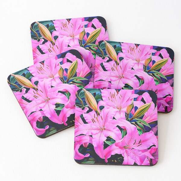 Item preview, Pink Star Lilies Elegant Bouquet Chic Design Art designed and sold by DEC02.