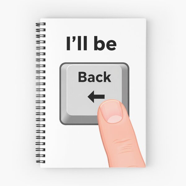 Item preview, I’ll Be Back – Funny Keyboard Parody Design designed and sold by WallaceSilvaART.