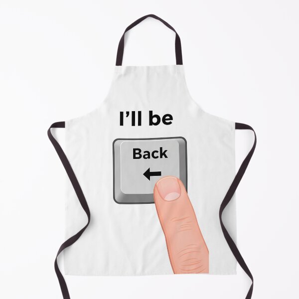 Item preview, I’ll Be Back – Funny Keyboard Parody Design designed and sold by WallaceSilvaART.