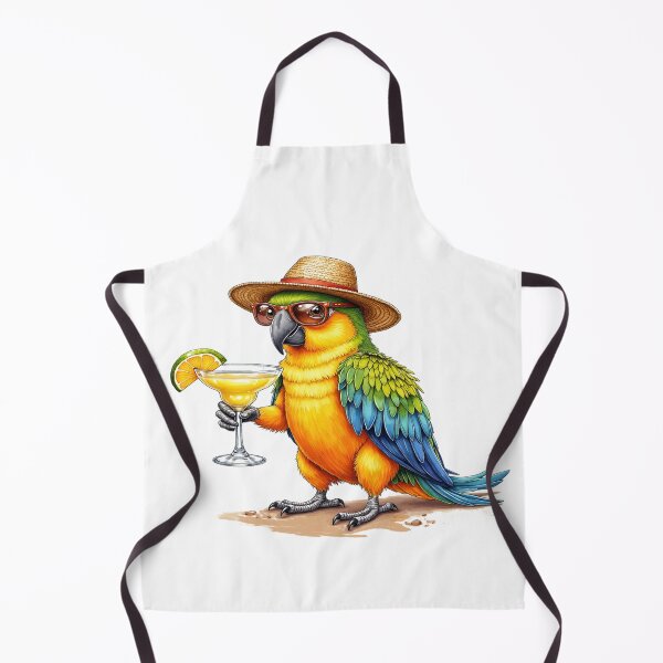 Item preview, Funny Tropical Parrot – Summer Beach Cocktail Bird Gift designed and sold by Kloud99.