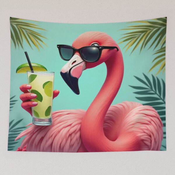 Item preview, Cool Tropical Flamingo – Funny Summer Beach Vibes Gift designed and sold by Kloud99.