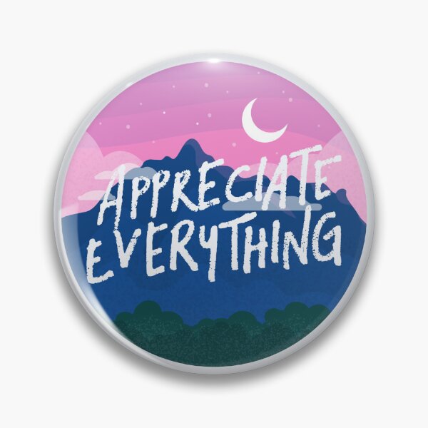 Item preview, Appreciate Everything Circle Scenic Nature Design designed and sold by Studio Sonder.