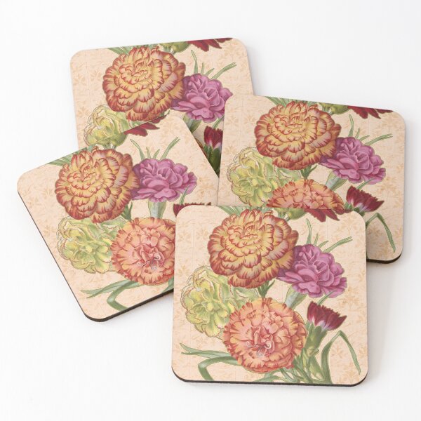 Item preview, Antique Variegated Carnation Botanical Print designed and sold by Folio and Field: Archival Art for Modern Living.