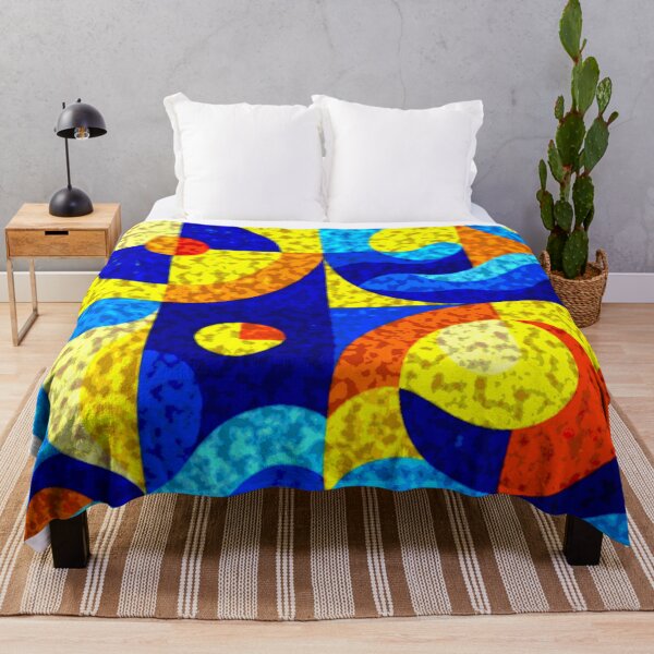 Item preview, 4 part geometric abstract colorful design designed and sold by SmashingDeals.