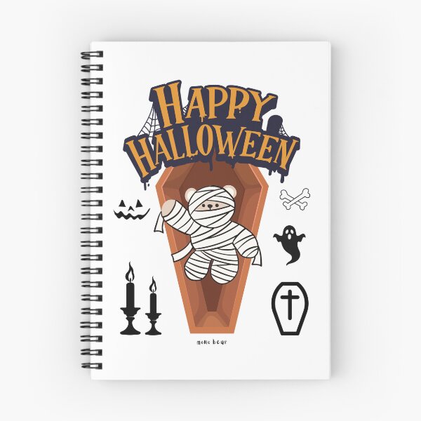 Item preview, Mono Bear Halloween Graphic – Mummy Bear in Coffin designed and sold by mintmono-studio.