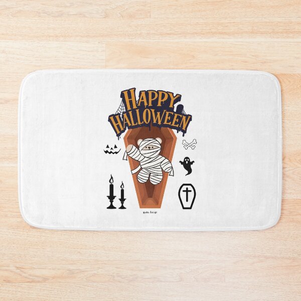 Item preview, Mono Bear Halloween Graphic – Mummy Bear in Coffin designed and sold by mintmono-studio.