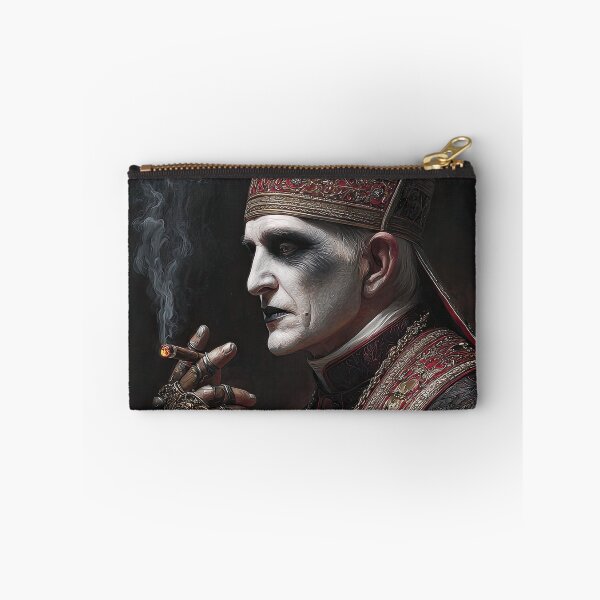 Item preview, Smoking Pope in Black and Red designed and sold by Shannon Hilson.