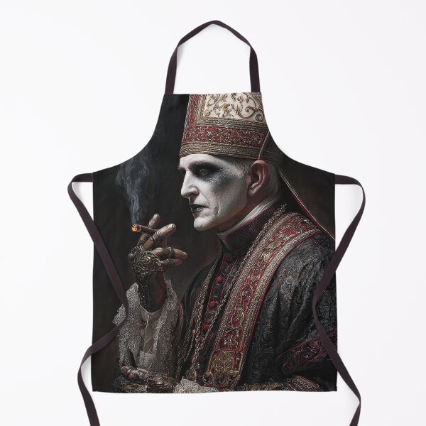 Item preview, Smoking Pope in Black and Red designed and sold by Shannon Hilson.