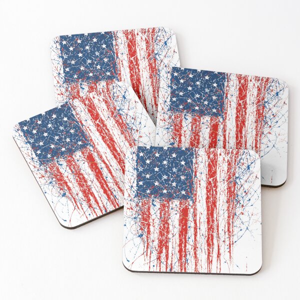 Item preview, Jackson Pollock Style American Flag designed and sold by MyMagaSwag.