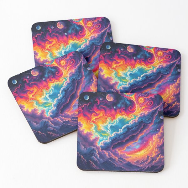 Item preview, Galactic Rainbow Waves designed and sold by Cosmic Creations Digital Art.