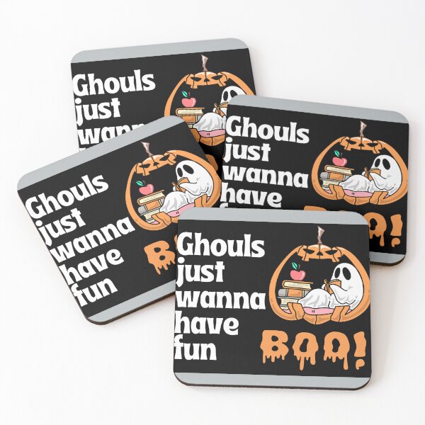 Item preview, Ghouls Just Wanna Have Fun - Cute Ghost Reading Pumpkin designed and sold by alkareem-ca.