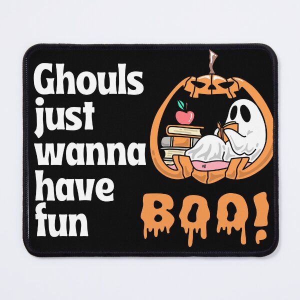 Item preview, Ghouls Just Wanna Have Fun - Cute Ghost Reading Pumpkin designed and sold by alkareem-ca.