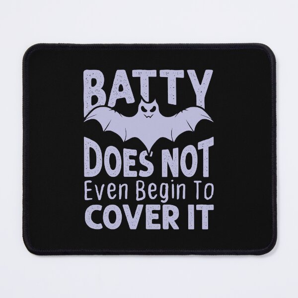 Item preview, Batty Doesn't Begin to Cover It Funny Halloween Bat designed and sold by jaygo.