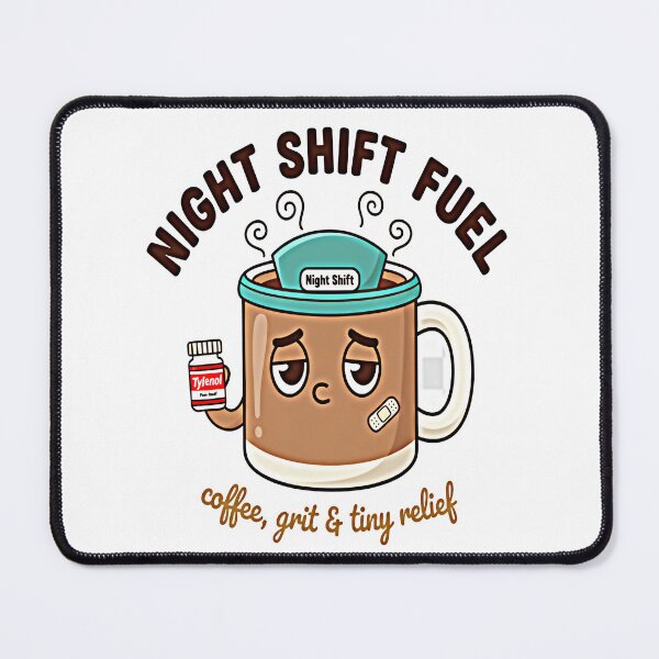 Item preview, Night Shift Survival Mode — Funny Gift for Nurses, Doctors & Hospital Staff designed and sold by NovaThreads Studio.
