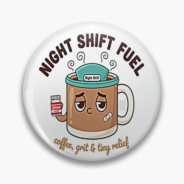 Item preview, Night Shift Survival Mode — Funny Gift for Nurses, Doctors & Hospital Staff designed and sold by NovaThreads Studio.