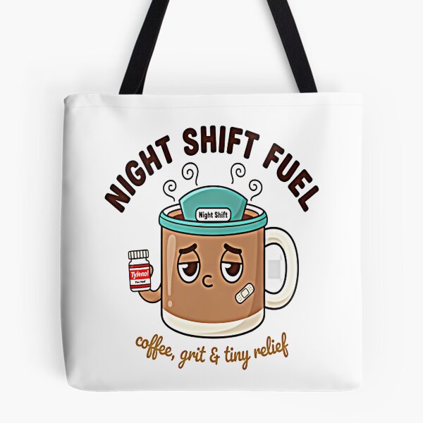 Item preview, Night Shift Survival Mode — Funny Gift for Nurses, Doctors & Hospital Staff designed and sold by NovaThreads Studio.