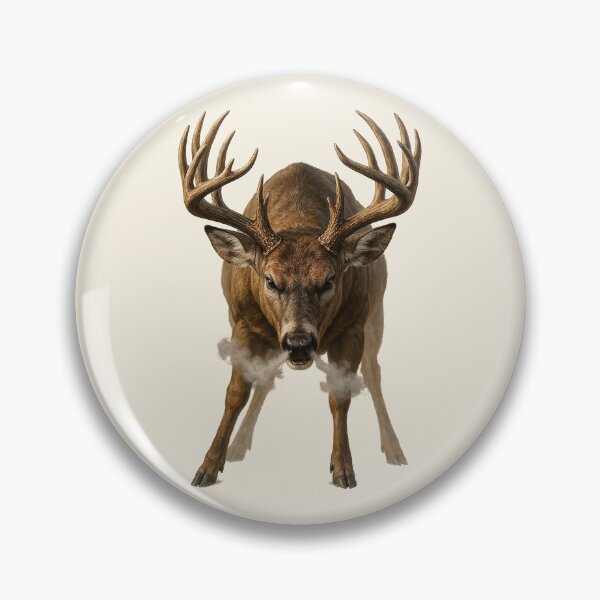 Item preview, Snorting Angry Whitetail Buck Deer designed and sold by nikkolaus.