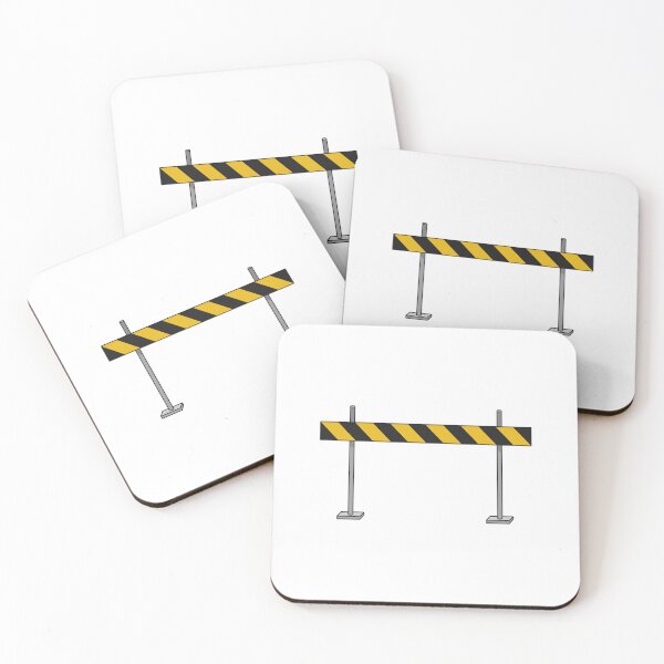 Item preview, Yellow And Black Dead End Barricade Warning Sign Vector designed and sold by THP Creative.
