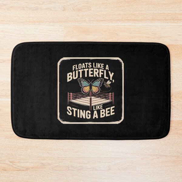 Item preview, Floats like a butterfly stings like a bee | Iconic retro motivational boxing phrase designed and sold by ALL ART .