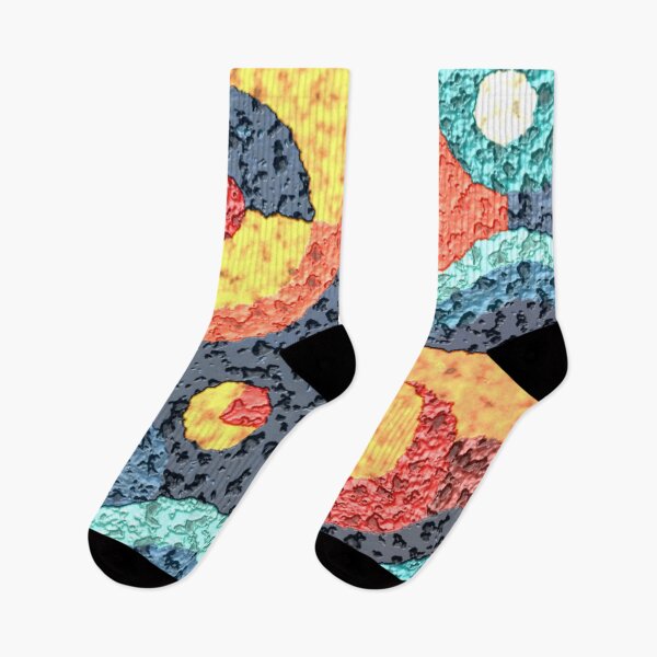 Item preview, 4 part geometric abstract riddled colorful design designed and sold by SmashingDeals.
