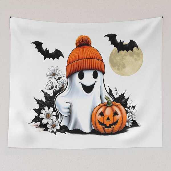 Item preview, Cute Happy Halloween Ghost designed and sold by MikesSweetTees.