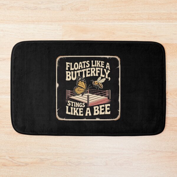Item preview, Floats like a butterfly stings like a bee | Iconic retro motivational boxing phrase designed and sold by ALL ART .