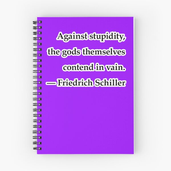 Item preview, Against stupidity, the gods themselves contend in vain, purple background designed and sold by mntimg.