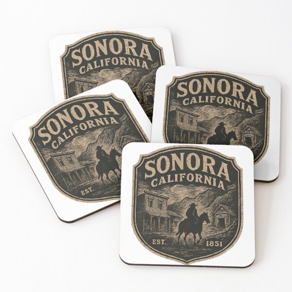 Item preview, Sonora California Lone Horseman Gold Rush Badge – Vintage Western Mining Design designed and sold by The Sierra Mountain Corner.